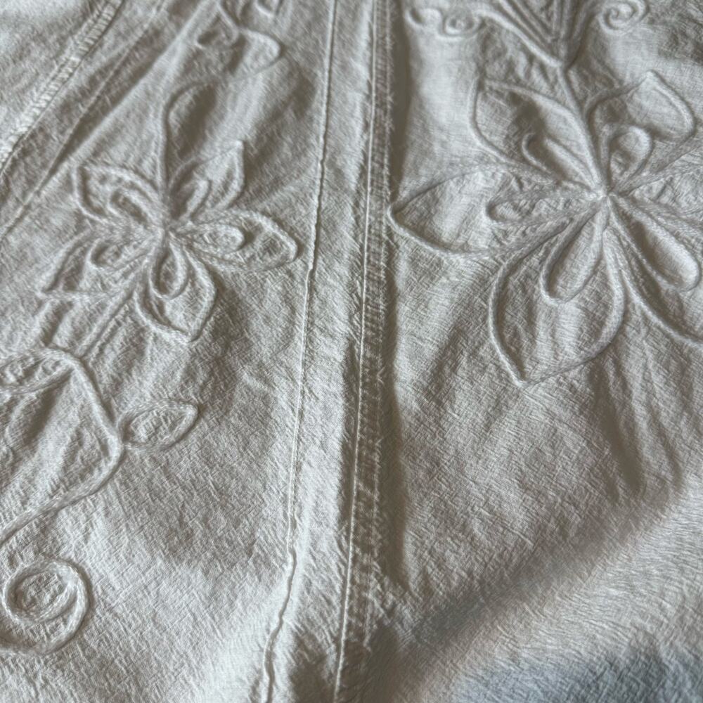 Gretty Zueger Angelica Gauze Embroidered Dress White Ivory S - Picture 7 of 11